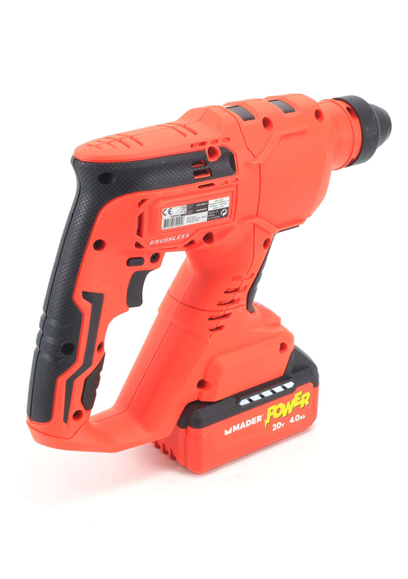 Taladro percutor rotativo, 18/20 V, 4500 BMP - MADER POWER®