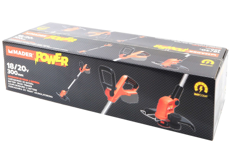 Recortadora de césped, 18/20 V, 300 mm - MADER POWER®