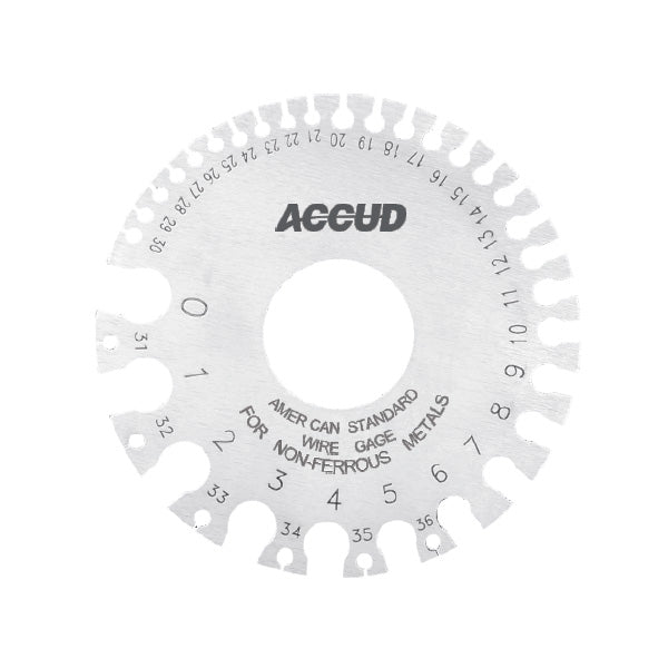 Accud (741-11) Calibre de cable estándar americano