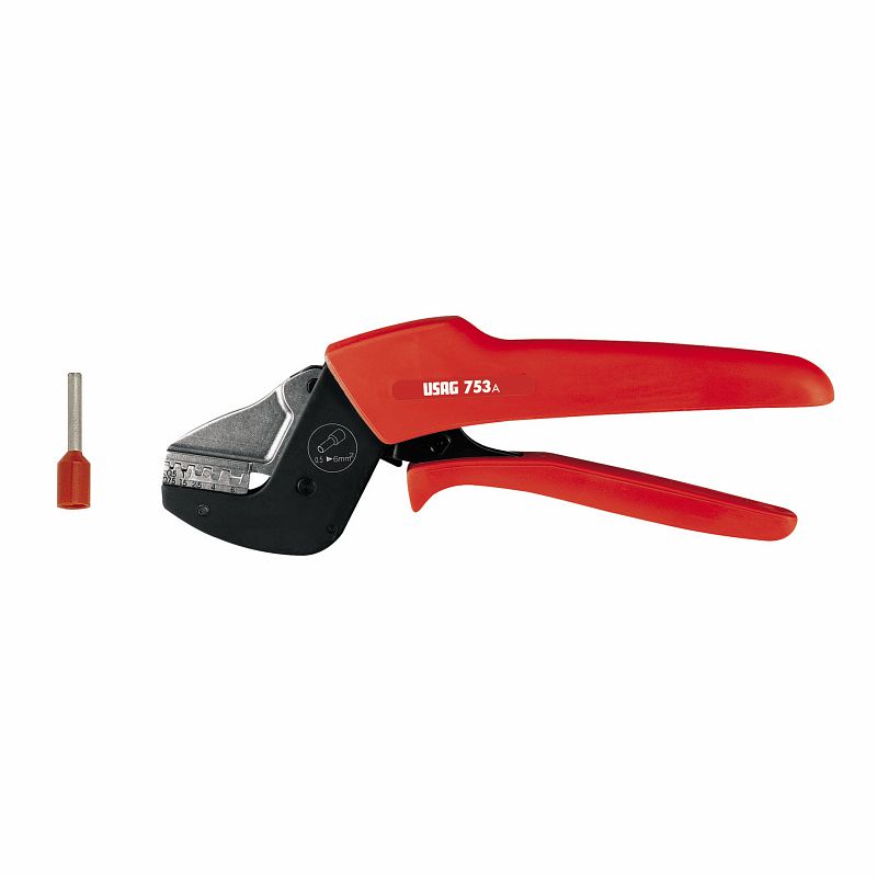 Alicate de cravação USAG (753 A) para terminais de ponta de cabo