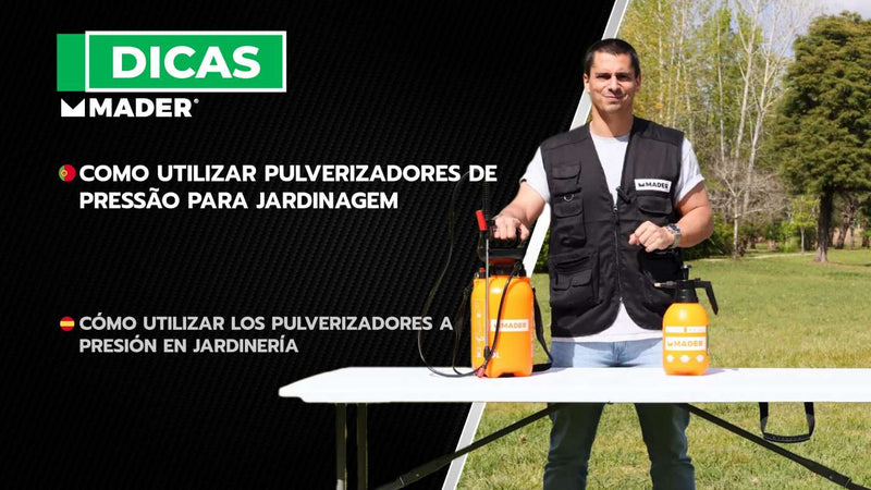 Rociador manual, 2L, boquilla de latón - MADER®