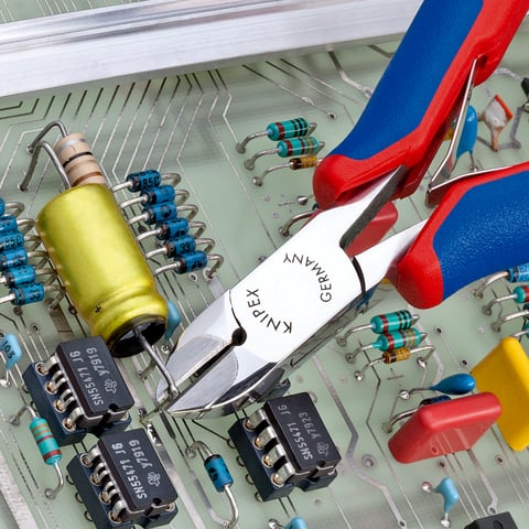 Knipex (77 02 120 H) Electronics Diagonal Cutter with carbide cutting edges