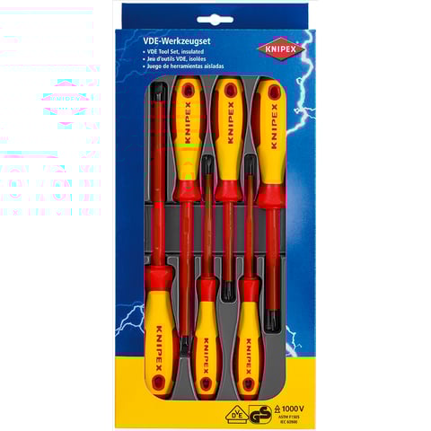 Jogo de chaves de fendas Knipex (00 20 12 V01) com 6 peças