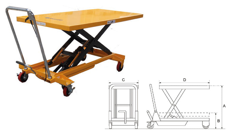Scissor Lift Table PSLT1000 - 1000kg