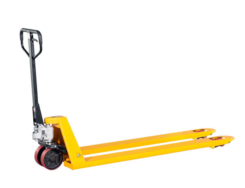 Transpaleta Ppt larga de 2,5 t, 540 x 2000 mm, poliuretano doble