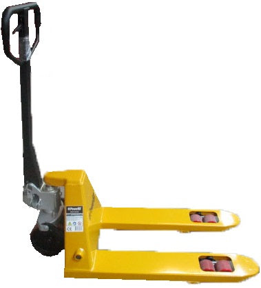 Transpaleta PPT normal corta de 2,5 t, 540 x 800 mm, poliuretano doble