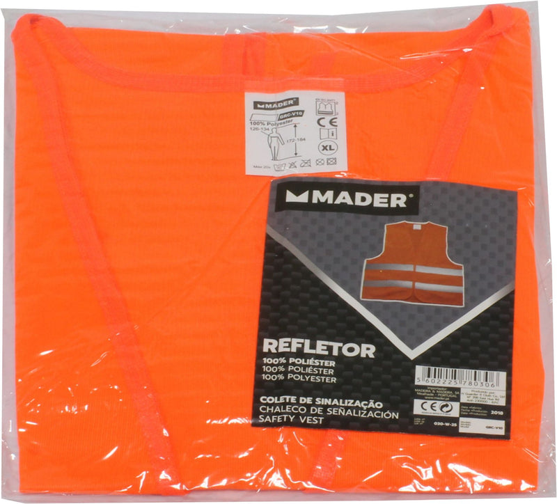 Chaleco de seguridad, naranja - MADER®