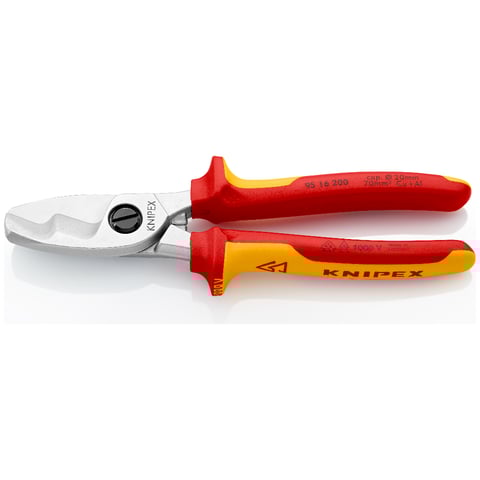 Knipex (95 16 200) Cable Shears With twin cutting edge