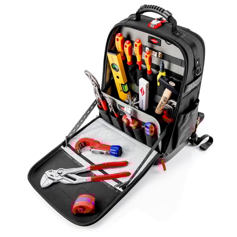 Mochila para ferramentas Knipex (00 21 50 S) Modular X18 para canalização, 17 peças