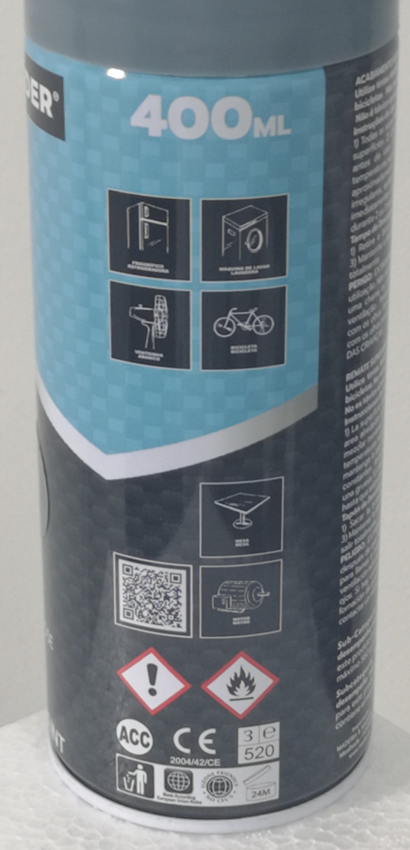 Tinta Spray Multiusos, Medium Grey, Ref. 22, 400ml