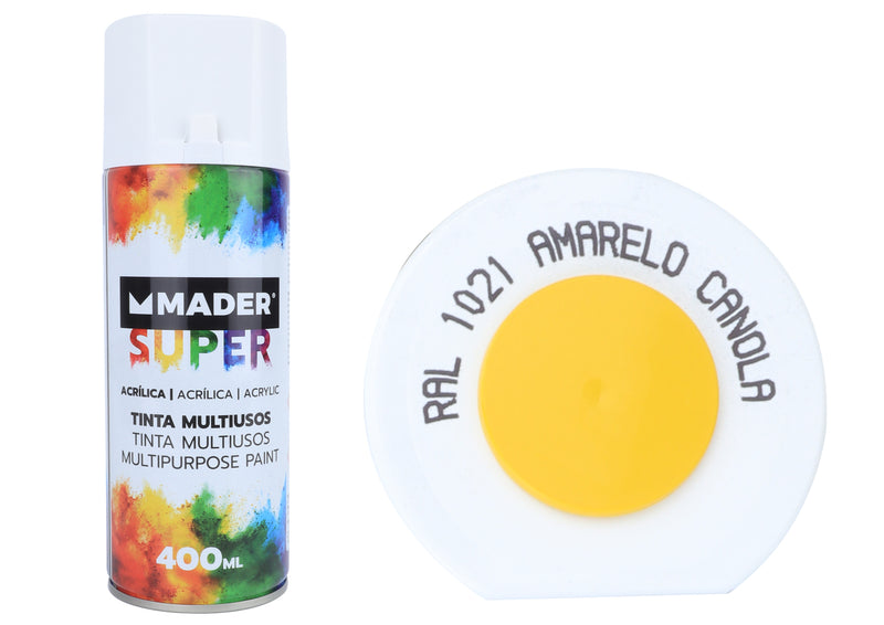 Tinta Spray Acrílico, Ref. 1021, Amarelo Canola