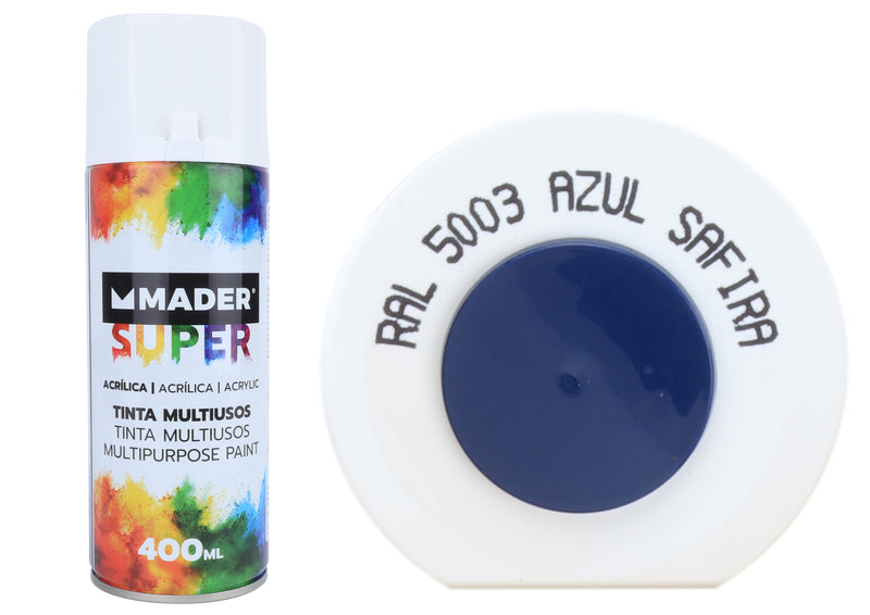 Spray Paint, Acrylic, Ref. 5003, Azul Safira - MADER®