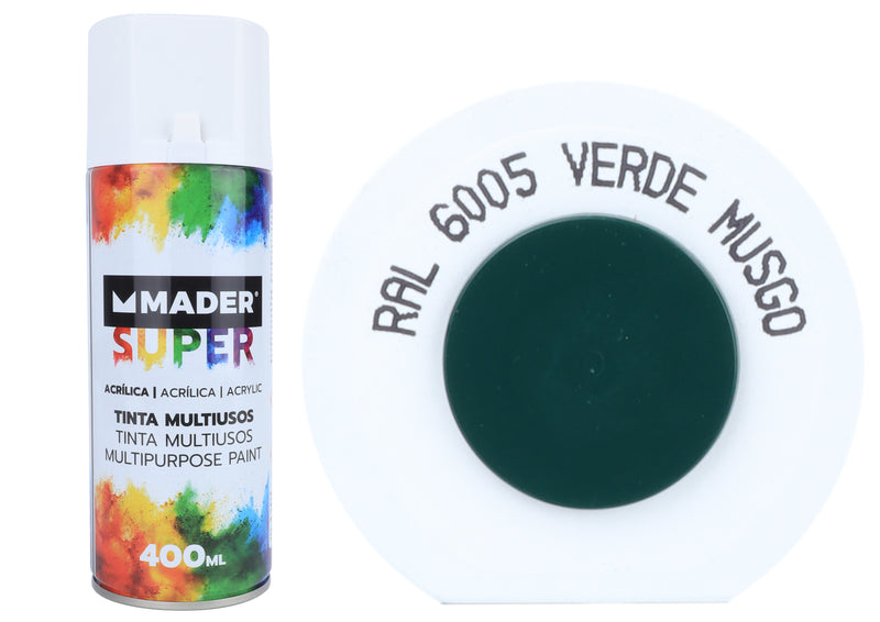 Tinta Spray Acrílico, Ref. 6005, Verde Musgo
