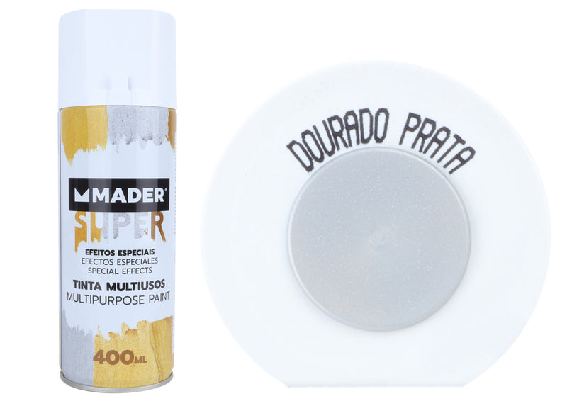 Tinta Spray Efeitos Especiais, Dourado, Prata