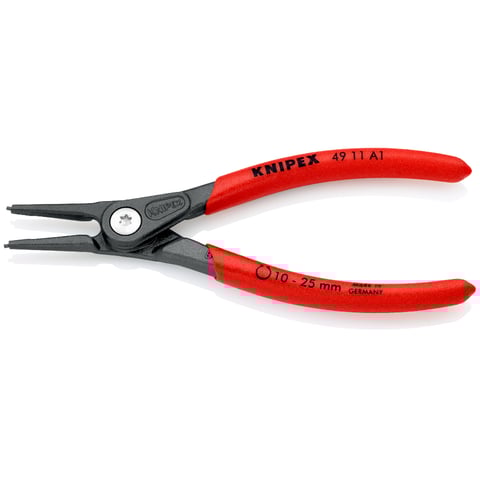 Alicate de precisão para anéis de retenção Knipex (49 11 A1) Para anéis de retenção exteriores em veios