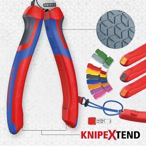 Alicate de cravação Knipex (97 72 180) para terminais de fios