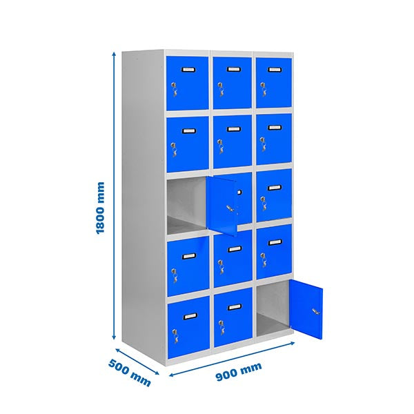 Taquilla Simonlocker Prof.Mon.5 Puerta 3/15 300 (900) Gr/Az - (1800x900x500)