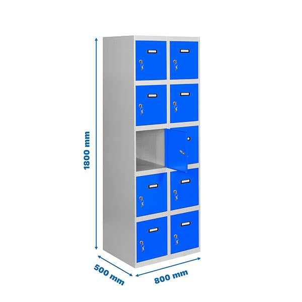 Taquilla Simonlocker Prof.Mon.5 Puerta 2/10 400 (800) Gr/Az - (1800x800x500)
