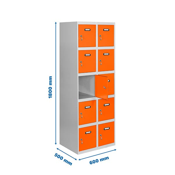 Locker Simonlocker Prof.Mon.5 Door 2/10 300 (600) Gr/Na - (1800x600x500)