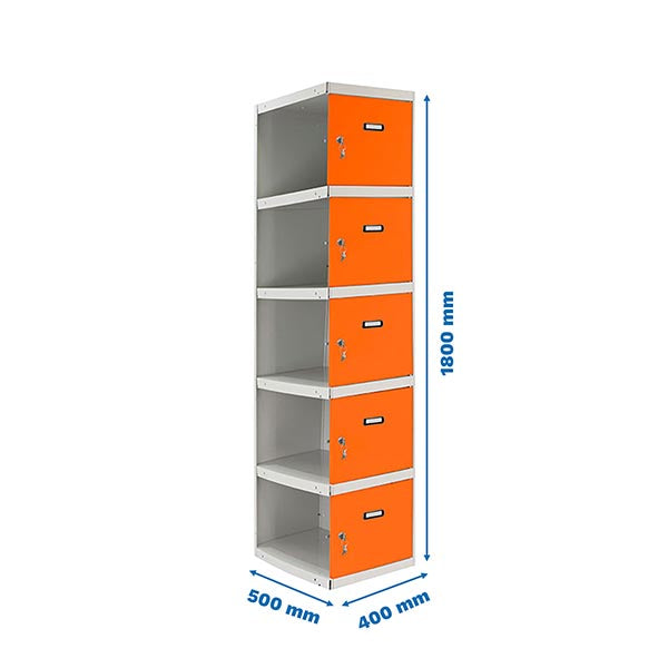 Locker Simonlocker Prof.Dism.5 Door 1/5 400 Adi Gr/Na - (1800x400x500)