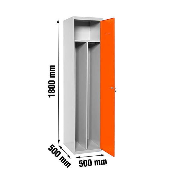 Locker Simonlocker Prof.Dism.Single-Div 1/1 500 Ini Gr/Na - (1800x500x500)