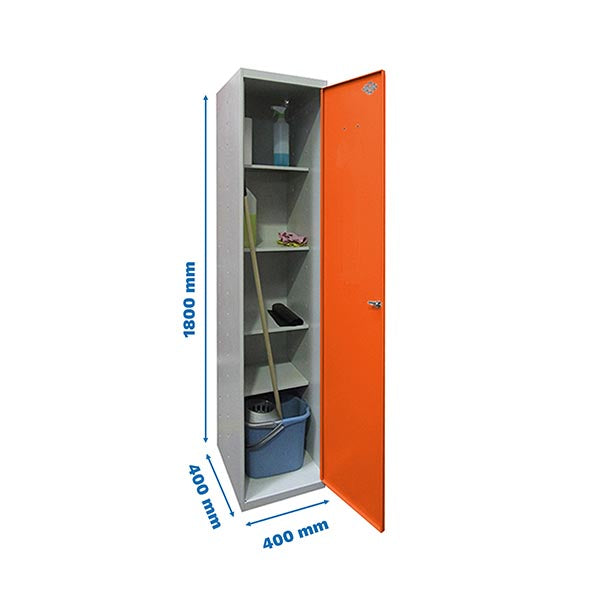 Taquilla Simonlocker Prof.Mon.Limpieza 180x40x40 1/4 Gr/Nar - (1800x400x400)