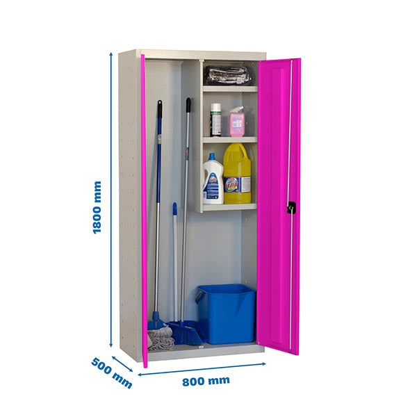 Taquilla Simonlocker Prof.Mon.Limpieza 180x80x40 2/3 Gr/Rs - (1800x800x400)