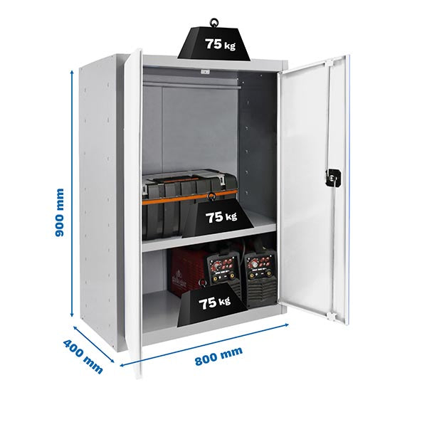 Locker Simonlocker Prof.Dism.Multi. 90x80x40 2/1 Gr/Bl - (900x800x400)