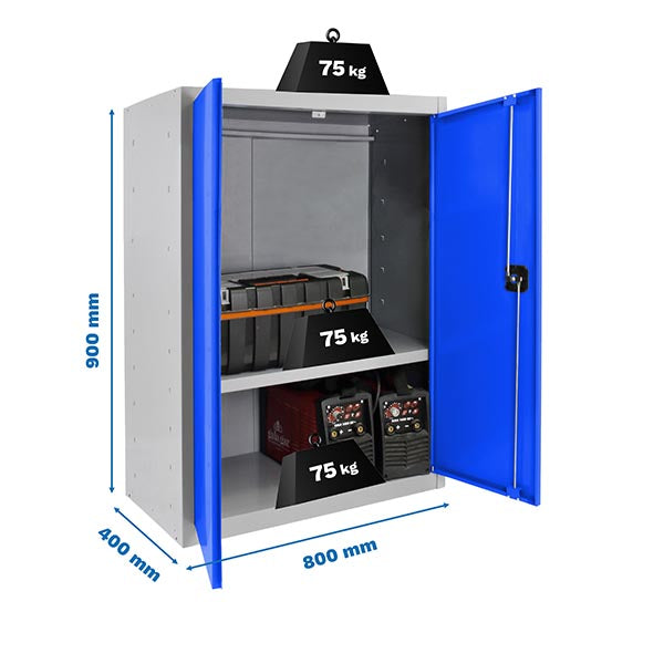 Locker Simonlocker Prof.Mon.Multi. 90x80x40 2/1 Gr/Az - (900x800x400)