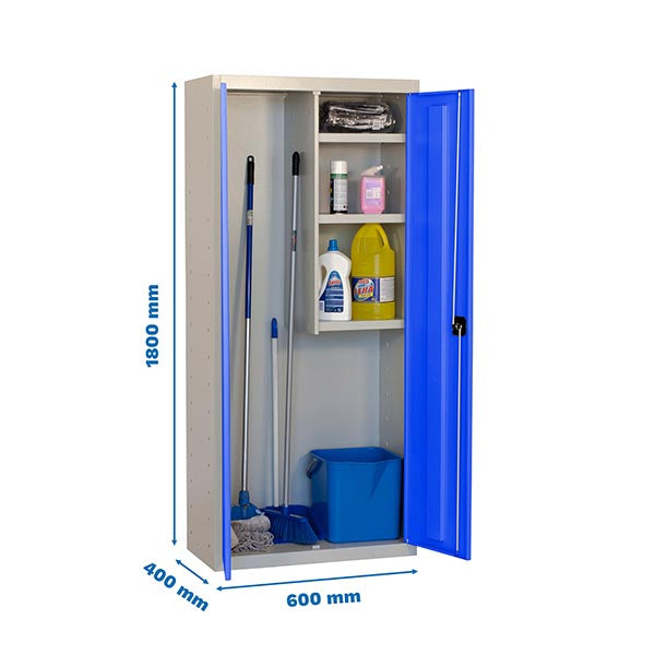 Armário Simonlocker Prof.Mon.Cleaning 180x60x40 2/3 Gr/Az - (1800x600x400)
