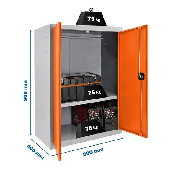 Locker Simonlocker Prof.Mon.Multi. 90x80x40 2/1 Gr/Na - (900x800x400)