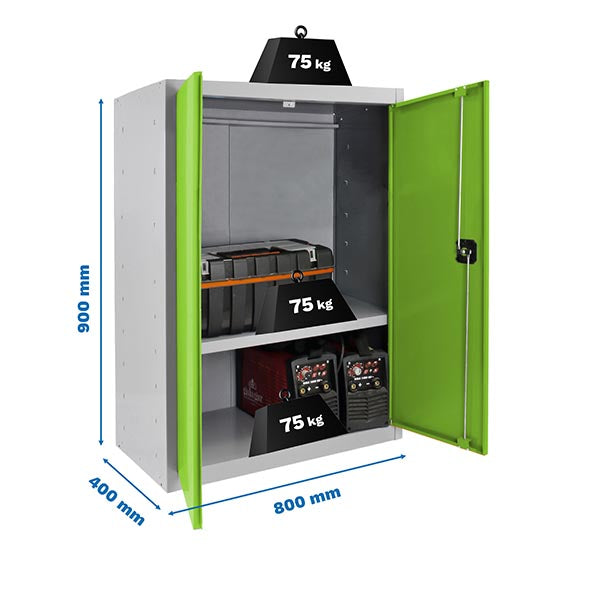 Taquilla Simonlocker Prof.Mon.Multi. 90x80x40 2/1 Gr/Ver - (900x800x400)