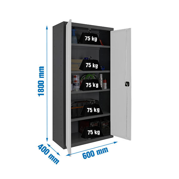 Locker Simonlocker Prof.Dism.Multi. 180x60x40 2/4 An/Bl - (1800x600x400)