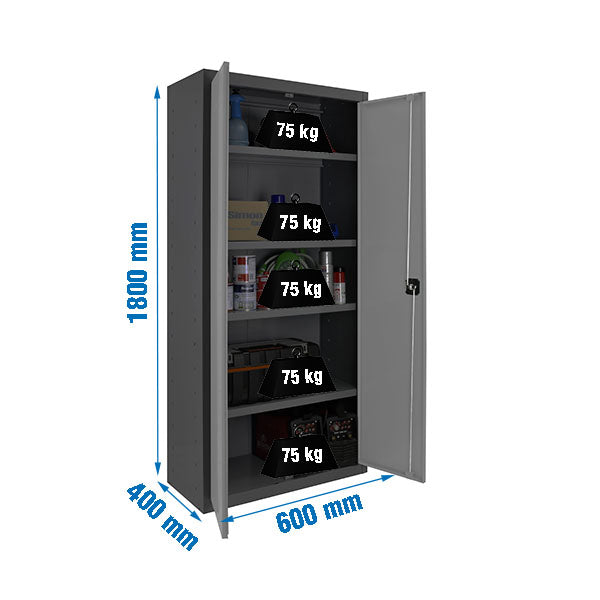 Locker Simonlocker Prof.Dism.Multi. 180x60x40 2/4 An/Gr - (1800x600x400)