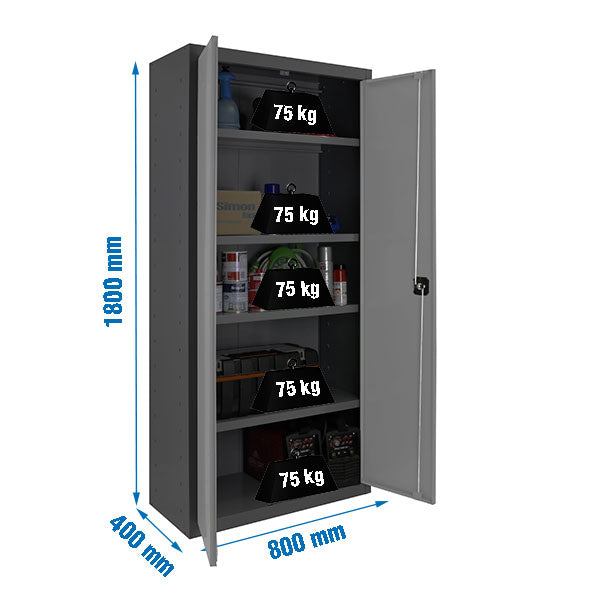 Locker Simonlocker Prof.Dism.Multi. 180x80x40 2/4 An/Gr - (1800x800x400)