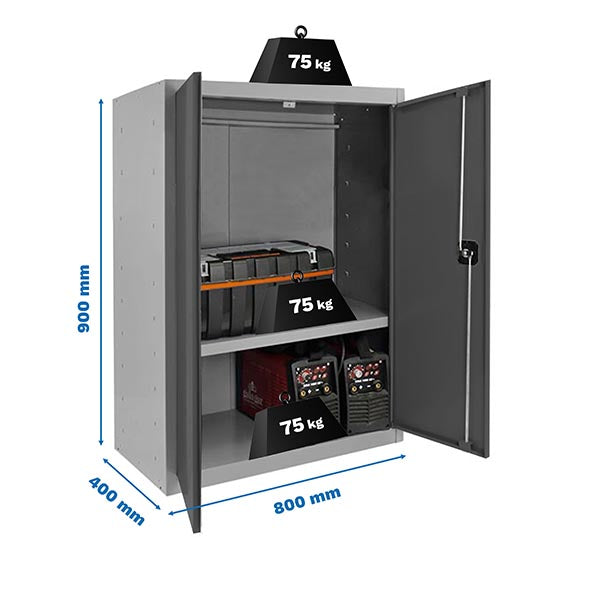 Locker Simonlocker Prof.Mon.Multi. 90x80x40 2/1 Gr/An - (900x800x400)