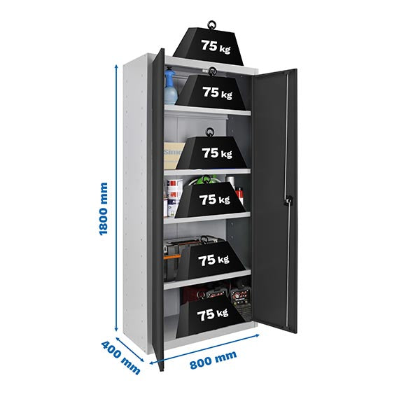 Locker Simonlocker Prof.Dism.Multi. 180x80x40 2/4 Gr/An - (1800x800x400)