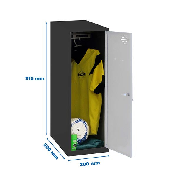 Locker Simonlocker Mon. Single Mini 915x300x500mm An/Gr - (915x300x500)