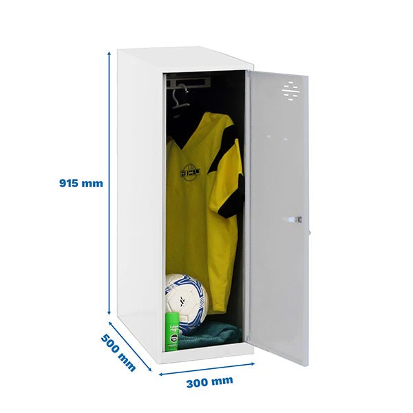 Locker Simonlocker Dism. Single Mini 915x300x500mm Bl/Gr - (915x300x500)