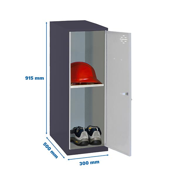 Armário Simonlocker Desm. Mini + Ban. 915x300x500mm An/Gr - (915x300x500)