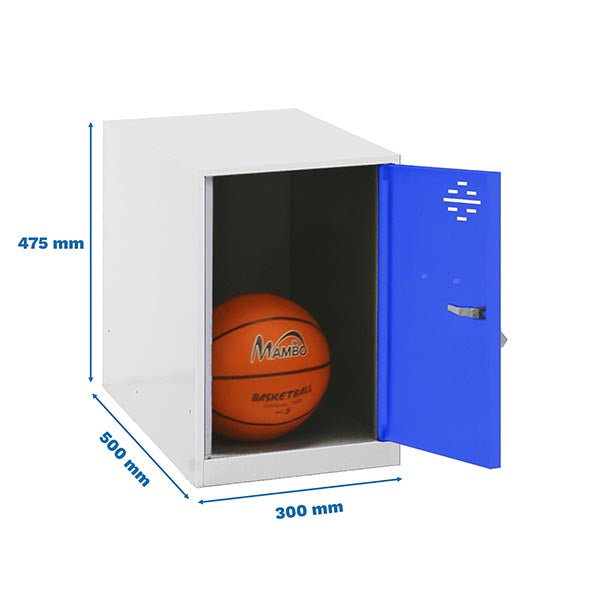 Armário Simonlocker Mon. Mini 475x300x500mm Preto/Azul - (475x300x500)
