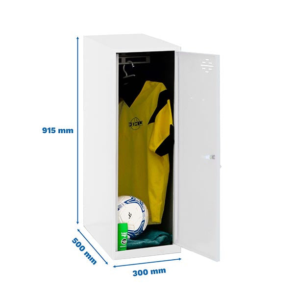 Taquilla Simonlocker Mon. Individual Mini 915x300x500mm Negro/Negro - (915x300x500)