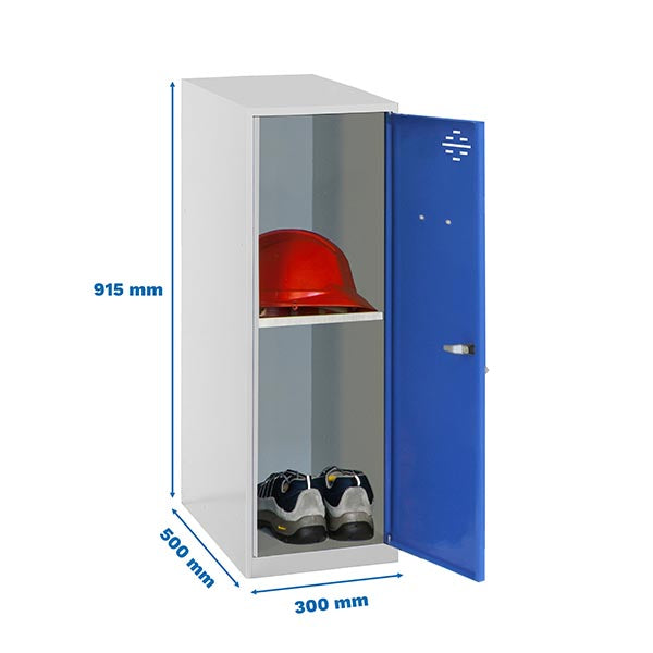 Taquilla Simonlocker Mon. Mini + Ban. 915x300x500mm Gr/Az - (915x300x500)