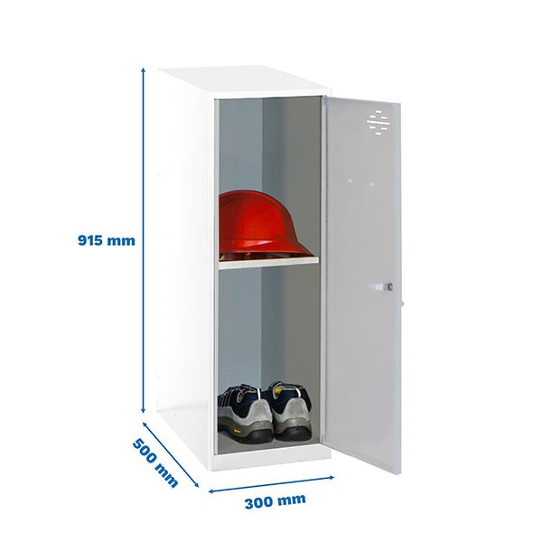 Taquilla Simonlocker Mon. Mini + Ban. 915x300x500mm Bl/Gr - (915x300x500)