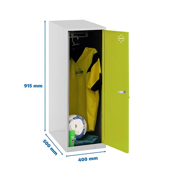 Taquilla Simonlocker Mon. Individual Mini 915x400x500mm Gr/Ve - (915x400x500)