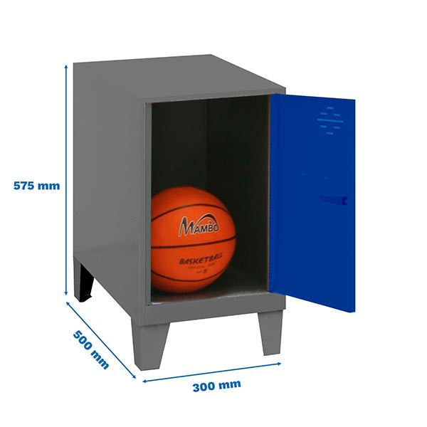 Locker Simonlocker Dism.Mini 475x300x500+Legs Ant/Azu - (575x300x500)