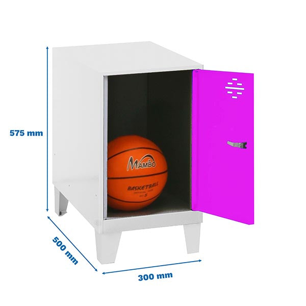 Locker Simonlocker Dism.Mini 475x300x500+Legs Bla/Ros - (575x300x500)