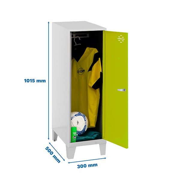 Locker Simonlocker Dism.Single Mini 915x300x500+Legs G/Ve - (1015x300x500)