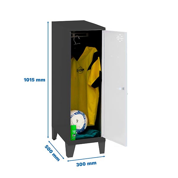 Armário Simonlocker Desm.Single Mini 915x300x500+Pernas An/B - (1015x300x500)