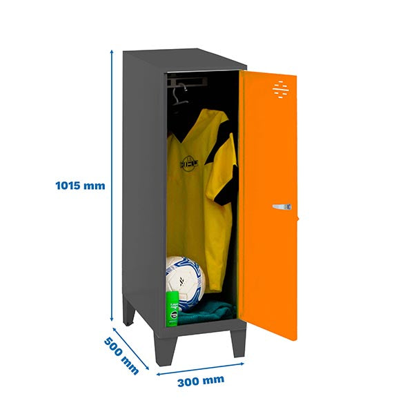 Armário Simonlocker Desm.Single Mini 915x300x500+Pernas An/N - (1015x300x500)